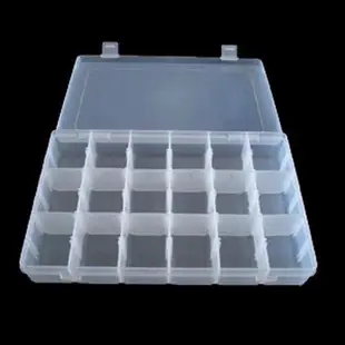 18格透明收納塑膠盒 小物收納盒 零件盒 零件箱 手工材料 串珠 拼豆收納盒 印章 收納 (4.9折)