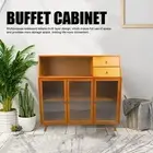 Kitchen Buffet Sideboard 2 Shelves 2 Drawers Buffet Cabinet Sideboard 3