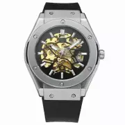 Vintage Mechanical Skeleton Watch for Men