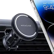 【 Mag Pro Series 】 Miracase Car Phone Holder, for MagSafe Car Mount for Air Vent, Compatible with iPhone 14 Pro Max 13 12 11 Pro Plus Mini XR, Samsung, Google and All Mobile Phones