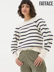 FatFace Eliana Cream Stripe Jumper (E70687) | $114