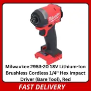 Milwaukee 2953-20 M18 1/4" Hex Impact Driver | 18V Brushless | Tool Only
