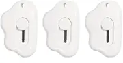 Small Box Cutter, 3 Pcs Cloud Shape Mini Safety Blade Box Opener, Retractable Utility Knife for Card, Parcels and Wrapping Paper (White)