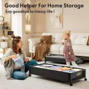 Under Bed Storage Containers with Wheels 2 Pack Underbed Shoe Storage Bedroom St