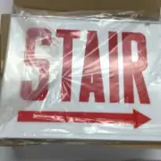 Emergency Exit Sign (STAIRS DOUBLE FACE WITH RIGHT/LEFT ARROW) Lithonia Lighting