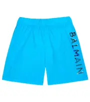 [Balmain Kids] Balmain Kids Logo swim trunks Y 14 blue