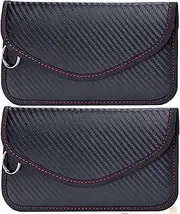 2 Pack Faraday Bags for Phones Key Fob - RFID Cell Phone Faraday Key Fob Protector Cell Phone Bag, Key Fob Signal Blocker & Cell Phone Signal Blocking Bag Cell Phone Signal Blocker Faraday Pouch