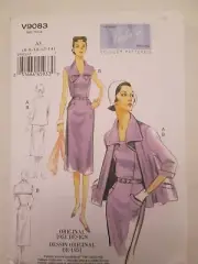 Vogue 9083 Vintage Model Original 1951 Design Dress Jacket Belt Pattern 6-14 UC