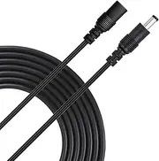Liwinting 2pcs 3m/9.8ft DC Extension Cable 2.5mm / 5.5mm Male to Female Connector, DC Power Cord Extension Cable for Power Adapter, 12V CCTV Wireless IP Camera, Monitors - Black
