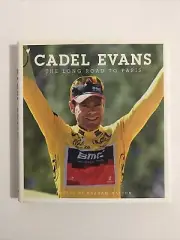 CADEL EVANS The Long Road To Paris SIGNED Book Tour De France Cycling Book HCDJ