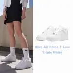 【NIKE 耐吉】休閒鞋 AIR FORCE 1 07 經典 全白 AF1 簡約 皮革 女鞋 DD8959-100