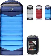 ETGLCOZY 0 Degree Winter Sleeping Bags for Adults, Cold Weather Portable Lightweight for Kids Girls Boys Camping Backpacking Hiking with Waterproof Compression Sack, 3-4 Season