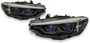 1 Pair Car Lights Compatible For 4 Series F32 F36 Headlight 2013-2019 LED Projetor Head Lamp Daytime Running Light Automotive Accessories(2013-2015 9 PIN)