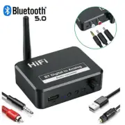 5.1 DAC Receiver Spdif Optical to 3.5MM AUX 2 RCA Amplifier Hi-Fi Bluetooth