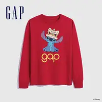 在飛比找蝦皮商城優惠-Gap 男童裝 Gap x 史迪奇聯名 Logo純棉印花圓領