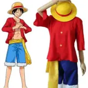 ONE PIECE Monkey D. Luffy Costume Cosplay Uniform Halloween Anime