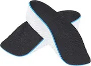 HOUDERCO 1 Pair Invisible Height Increase Shoe Pads Comfortable Arch Support Cushion Insoles for Men Women Stealthy Height Elevation Inserts for Boots and Sneakers Discreet Soft Design