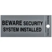 Sandleford Beware Security System Self Adhesive Sign