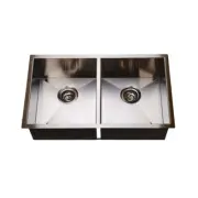760*440*230mm Sink Undermount Drop In 304 Stainless Steel Square Corner