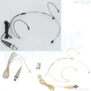 Lavalier Headset Microphone for MiPro Audio Wireless Lapel Black Beige 6 options