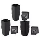 50PCS PLASTIC PLANT FLOWER SQUARE POTS NURSERY SEEDLING CONTAINER For Plants