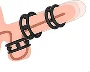 Silicone Penis Ring Cock Ring Kit ，3 Pcs Penis Delay Ring with Double Hollow Design Penis Rings Enhancement Sex Toys with Internal Anti-Slip Bumps for Men Delay Cock Rings