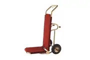 Dolphy Foldable Stainless Steel Trolley Luggage Cart 60x53x120 cm - Red/Gold