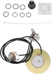 SECFOU Versatile Pickup Set Acoustic Guitar Soundhole Pickup Cable Tuner for Ukulele Violin Guitar Accessories