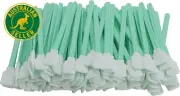100 Pieces Foam Cleaning Swab Sticks Square Tip Cleaning Bud Swabs Sponge Stick