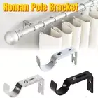 4/8PCS Curtain Rod Brackets Basics Adjustable Curtain Rod Tool Wall Bracket Hook