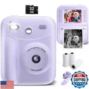 MINIBEAR Kids Camera Instant Print, Instant Print Camera for Kids Digital Cam