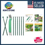 100 Pack Metal Landscape Stakes, 6 Inch Artificial Turf Spikes, 6 Gauge Large...