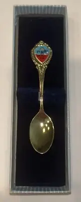 Vintage 1982 Worlds Fair Gold Plated Mini Spoon.