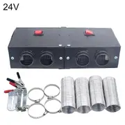 12/24V 800W Four Hole Fast Heating Car Truck Vehicle Air Fan Heater with Switch mengxi
