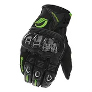 1Pair Touch Screen Carbon Fiber Sheepskin Gloves Motorcycle Racing Full Finger Glove