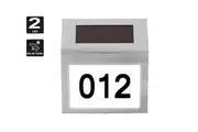 SpringUp Solar Powered House Number LED Light Stainless Steel Address Signs AU