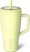 BrüMate Era 30 oz Tumbler with Handle and Straw | 100% Leakproof Insulated Tumbler with Lid and Straw | Made of Stainless Steel | Cup Holder Friendly Base | 30oz (Prickly Pear)
