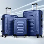 ALFORDSON Luggage 3PCS Set Suitcase Trolley TSA Carry on Hard Case Navy
