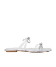 Bow-tie slippers 37.5,37,38,36.5,35.5 White