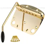 GOLD Mustang TREMOLO Tailpiece Bridge Vibrato & Whammy for Fender Guitar - NEW