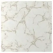 RUNSBÄCK custom made wall panel, matt white marble effect/high pressure porcelain, 1 m²x1.2 cm