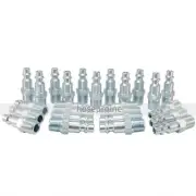 25pcs 1/4 NPT Air Hose Fittings M Style Tool Line Compressor Construction Plug