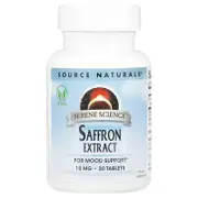 Source Naturals, Saffron Extract , 15 mg, 30 Tablets