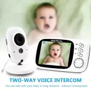 Wireless Baby Monitor Two Way Audio Sound Activated Video Built In Thermometer