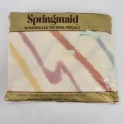 Springmaid Double Fitted Sheets, Sketchbook by Bob Van Allen Wondercale Percale