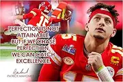 Patrick Mahomes Poster Motivational Quote Posters Inspirational Football Sports Decor Coaching Wall Art Growth Mindset Teacher Educational Teaching Quotes Autograph Elementary Jersey Kansas City P144