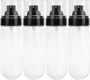 4Pcs Spray Bottles Set Mini Portable Plastic Travel Empty Refillable Container Dispenser Reusable Leakproof Cosmetic Containers For Skincare Haircare Travel Business Trips (100ml)