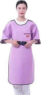 [KJIASDFE] Purple X-ray Protective Lead Apron Vest, Lightweight X-Ray Shield Lead clothing for Dentist, Clothing length 90-110cm