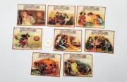 8-Halloween-Small Postcard-Junk Journal-Ephemera-Handmade-Linen Cardstock-Cards