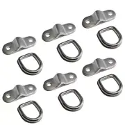 6 Pack D Rings Tie Down Anchors Hooks for Trailer Truck Bed Bracket Enclosed Poi